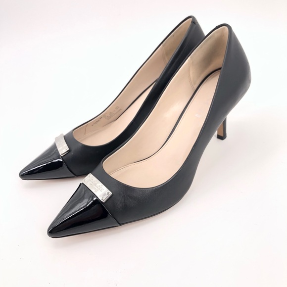 Coach Shoes - Coach 9.5 Black Captoe Classic Heels Pumps